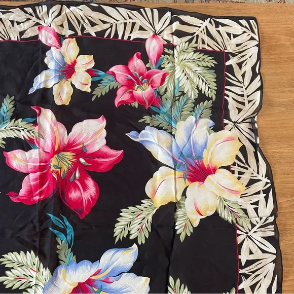 NWT Lauren Ralph Lauren sheer silk scarf